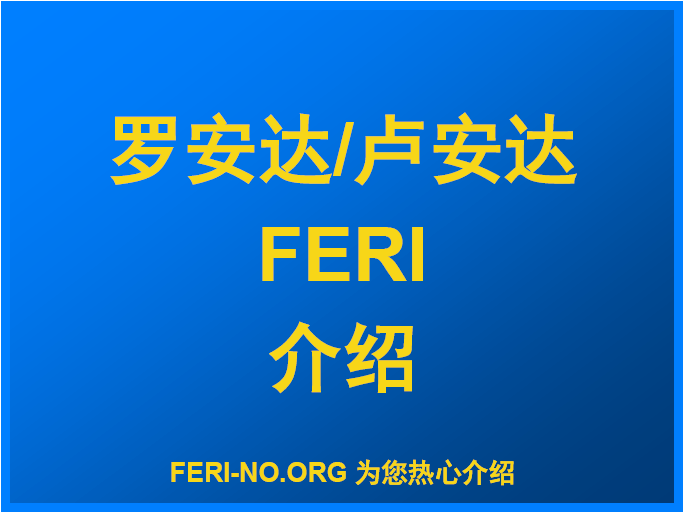 罗安达FERI证明介绍